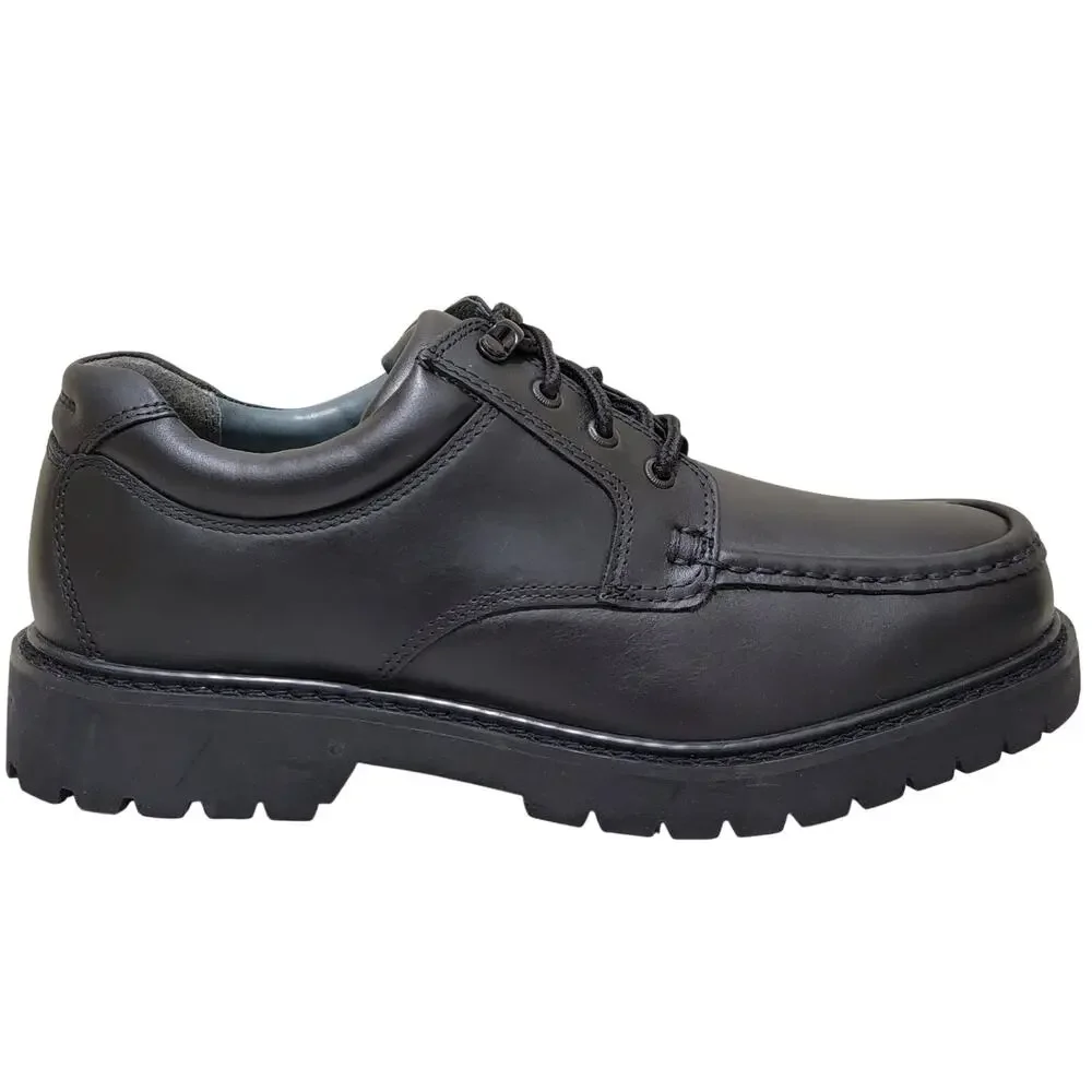 Dockers Men Glacier Moc Toe Derby Oxfords Size US 8M Black Leather